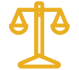 icon of a justice and law scale